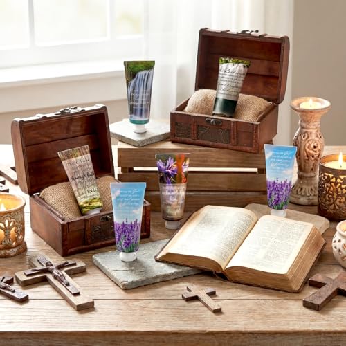 Leelosp 72 Pcs Christian Hand Cream Bulk for Women Bible Verse Hand Lotion Gifts Mini Travel Size Lotion Christian Gifts for Women Skin Dry Bible for Mom Grandma Christmas Holiday