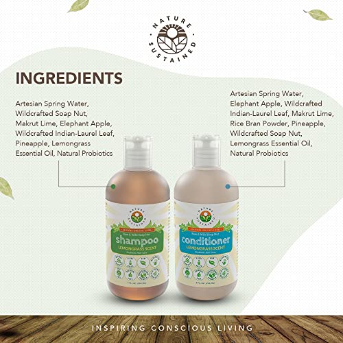 Nature Sustained Lemongrass Sensitive Skin Shampoo & Conditioner Set - 2-Pack, 9 Oz