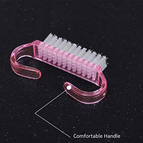 20-Pack Handle Grip Nail Brushes for Cleaning and Grooming