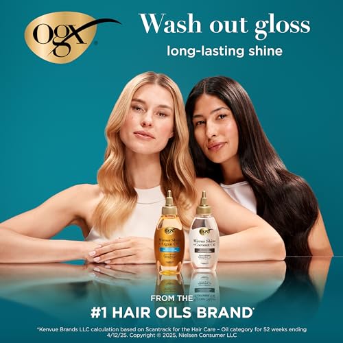OGX Mirror Shine Coconut Oil Pre-Wash Hair Gloss 4 oz