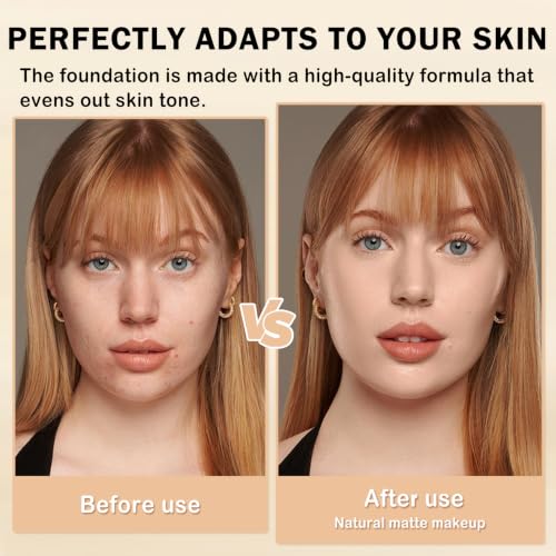 Color Changing Foundation for Mature Skin - Light, Hydrating, Long-Lasting