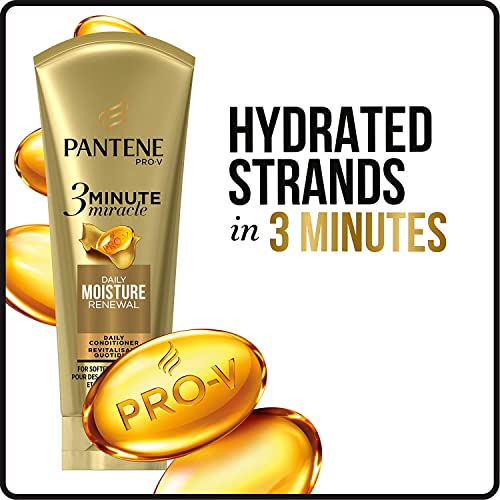 Pantene Moisture Renewal 3 Minute Miracle Deep Conditioner, 6 Fluid Ounce, Pack of 2