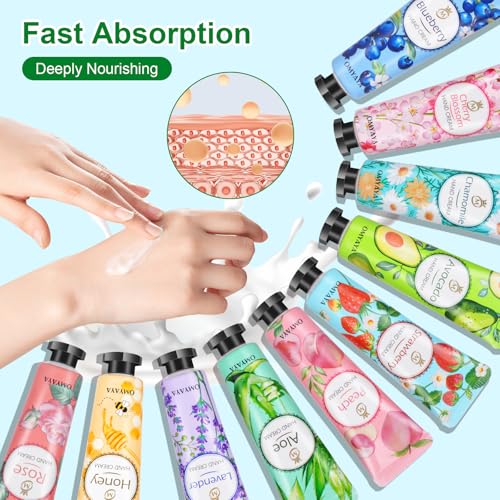 80 Pack Hand Cream Gift Set - Travel Size Moisturizing Lotion