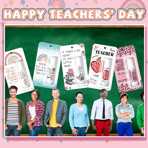 100 Pack Employee Appreciation Gifts Lip Balms Bulk Teacher Coworker Team Thank You Gift for Staff Volunteer Thanksgiving Christmas Appreciation Party Favors for Women Men (Classic)