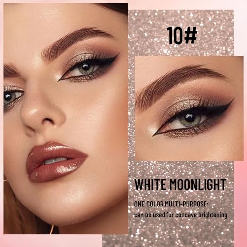 Light Bronze Glitter Single Eyeshadow - Metallic Pigmented