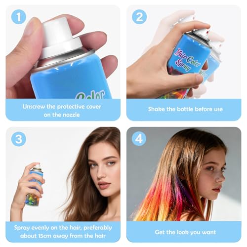 Green Temporary Hair Spray for St. Patrick's Day & Festivals