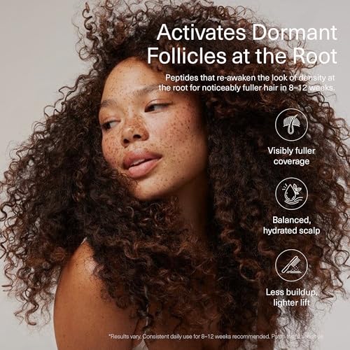 Fléur Copper Peptide Hair Growth Serum for Thinning Hair - Non-Greasy, Lightweight Formula for Fuller, Stronger Hair