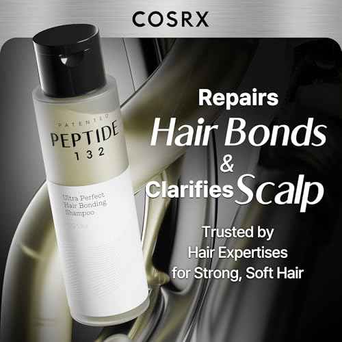COSRX PEPTIDE 132 Hair Bonding Shampoo - Daily Scalp Treatment for Dandruff, Dry, Itchy or Flaky Scalp - Repairs & Strengthens Damaged Hair, For All Hair Types, Stocking Stuffers ? 6.76 fl oz