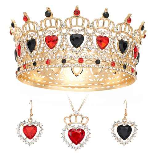 Queen Crown Rhinestone Wedding Crowns and Tiaras for Women Costume Party Hair Accessories Princess Birthday Crown Crystal Bridal Crown