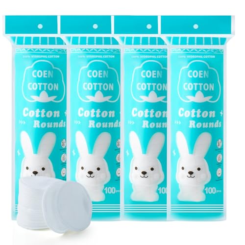 Cotton Rounds 100 Count (Pack of 4) – Makeup Remover Pads