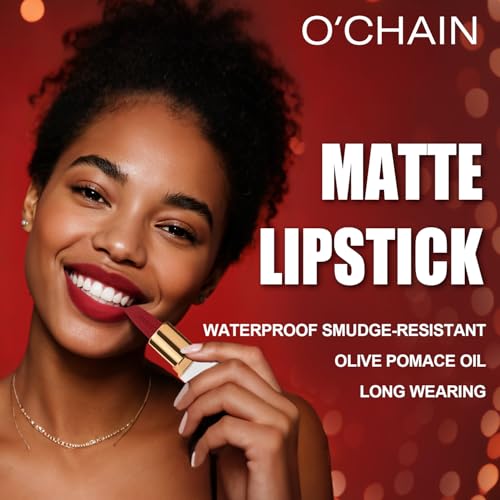 O'CHAIN Nude Matte Lipstick - Long Lasting, Vegan & Cruelty-Free