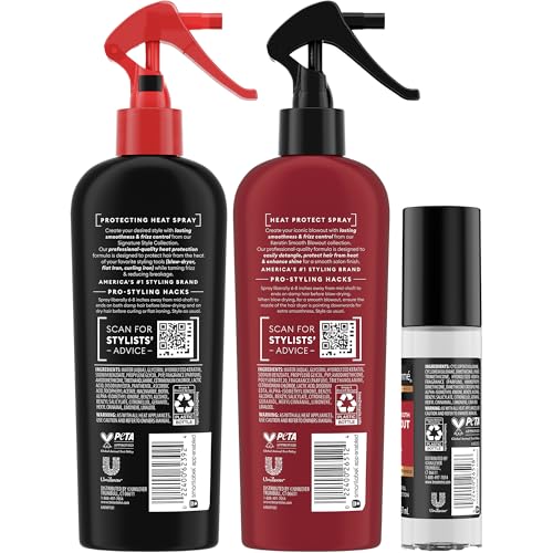 TRESemm? Blowout Products for Hair with 450¡ÆF Heat Protection & Frizz Control ? Keratin Smooth Blowout Spray & Silk Serum + Protecting Heat Spray (3 Piece Set)