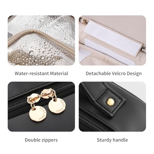Travel Toiletry Bag for Women - Waterproof Makeup Organizer