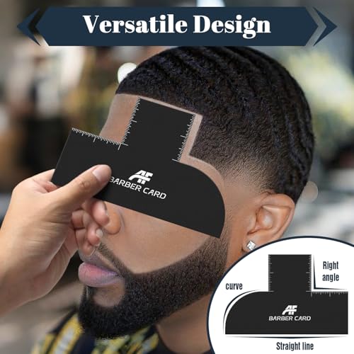 Barber Hairline Guide Card with Measurement - Reusable Stencil
