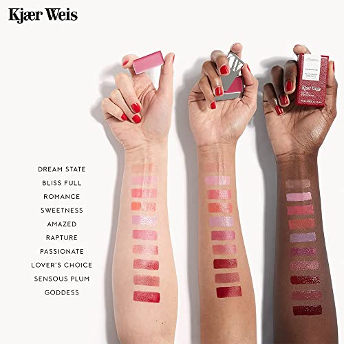 Kjaer Weis Lip Tint. Hydrating Nude Lip Color Makeup with Soft Satin Finish. Nourishing Ingredients for Long Lasting Lip Stain. Cruelty Free Clean Makeup