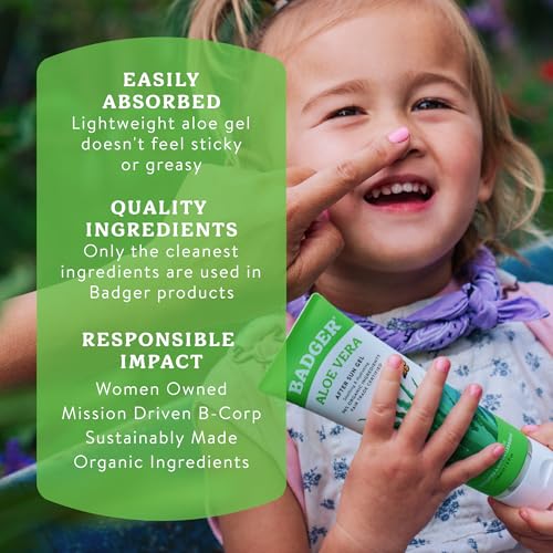 Badger Organic Aloe Vera Gel, 96% Pure, 4 fl oz