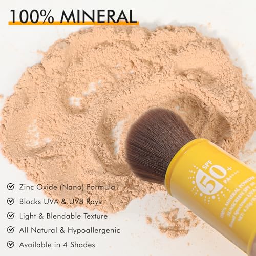 Mineral Sunscreen Setting Powder SPF 50 – Face & Scalp