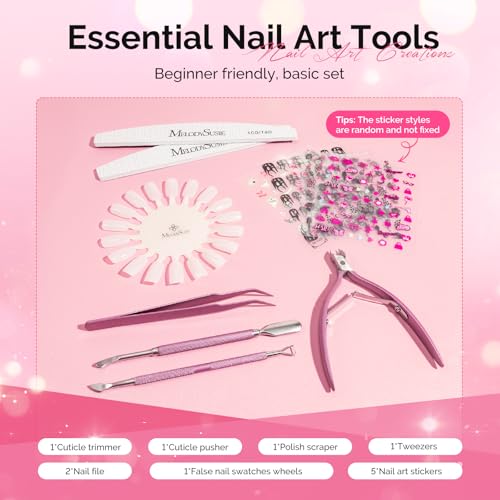 MelodySusie Gel Nail Polish Kit with UV Lamp - 8 Colors