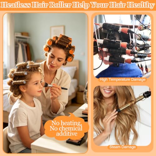 ProSuites 4 Sizes Hair Perm Rods Kit with 350 Perm Papers & Clips – MultiColor