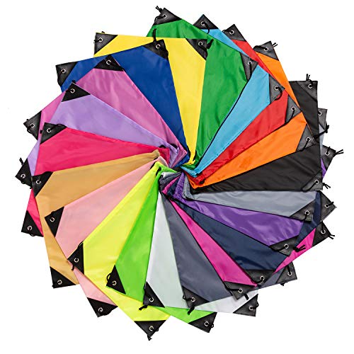 Vorspack 20 Pcs Multicolor Drawstring Bags - DIY Party & Gym Use