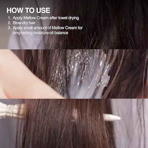 Mellow Cream Hair Treatment 150 ml ? Leave-In Conditioner for Deep Moisture & Damage Repair, Instant Results on Dry, Frizzy, and Color-Treated Hair