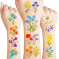 96 PCS Wildflower Temporary Tattoos for Kids