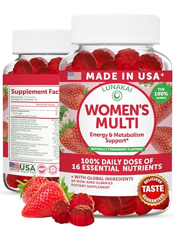 Lunakai Women's Multivitamin Gummies - 16 Vitamins, 60 Count