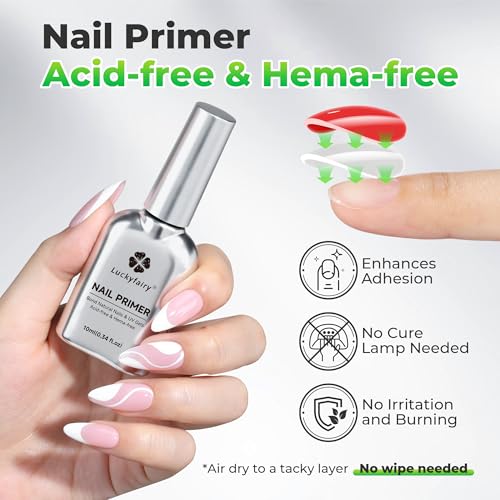 Luckyfairy Nail Dehydrator & Primer Kit for Strong Adhesion