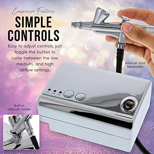 Belloccio Mini Airbrush Compressor with 3 Airflow Settings