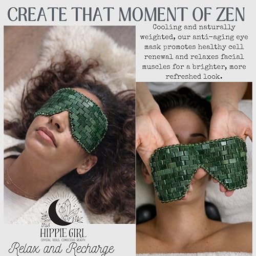 Jade Eye Mask for Puffy Eyes – Natural Cooling Stone