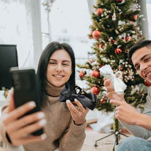 Sizobi Women's Hair Accessories: 4PCS Large Bow Claw Clips for Thick, Thin, Long or Curly Ponytails - Strong Hold, White & Black