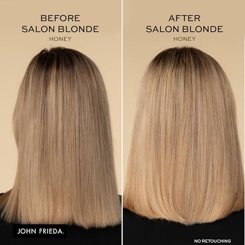 John Frieda Salon Blonde Honey Tone Perfecting Treatment with Protein-Peptide Complex, Hair Toner, Toner for Blonde Hair 4 fl oz