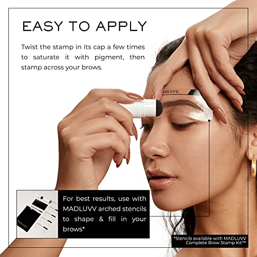 MADLUVV Brow Stamp Refill - Medium Brown Hair Color Powder