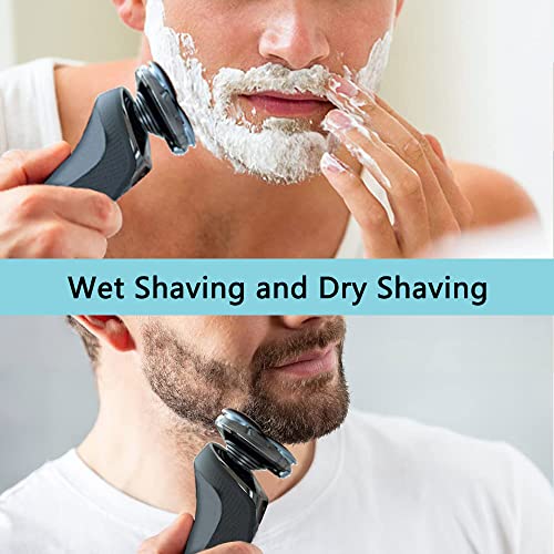SH50/52 Replacement Heads Compatible with Philips Series 5000 Electric Shavers, SH50 MultiPrecision Blades Upgrade Heads Compatible with Norelco Series 5000 Razors, 3 Pack with Brush