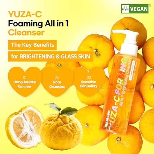 Yuza-C Foaming All-In-One Cleanser 150ml | Korean Makeup Remover
