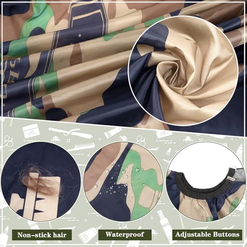 Waterproof Hair Cutting Cape with Neck Duster Brush - 56x46.8in