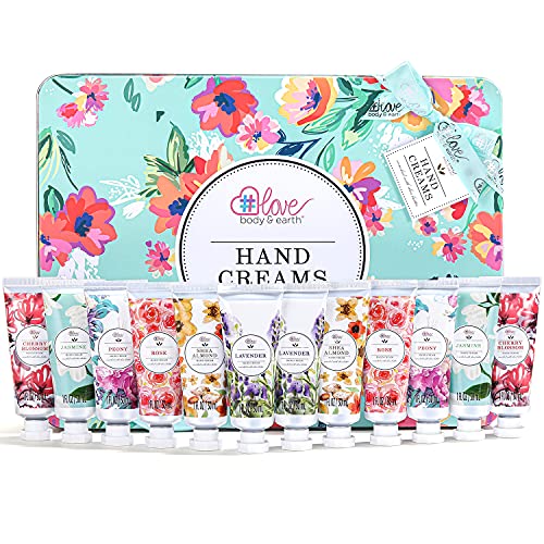 Body & Earth Hand Cream 12 Pack, Shea Butter Travel Size