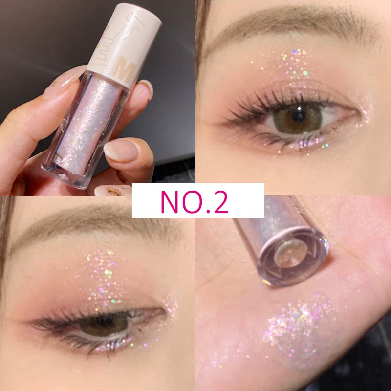 Aolailiya 5-Piece Liquid Glitter Eyeshadow Set