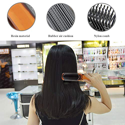 Ancable Folding Hair Brush with Mirror Compact Pocket Size for Travel Car Gym Bag Purse