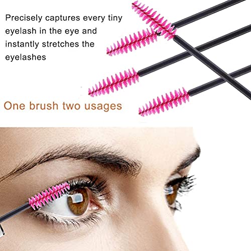 Pimoys 100 Pack Disposable Eyelash & Eyebrow Brush Applicators