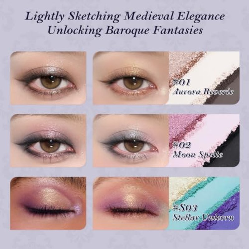 Flower Knows Unicorn Collection 6-Color Satin Makeup Palette