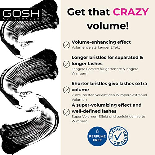 Boombastic Crazy Mascara 001 Extreme Black - Gosh Copenhagen