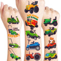 96 PCS Lawn Mower Pre-Cut Temporary Tattoos for Kids | Super Cute Tractor Farm Themed Birthday Party Favors, Supplies, Decorations, Fake Tattoo Stickers, School Rewards Prizes & Gifts For Boys & Girls