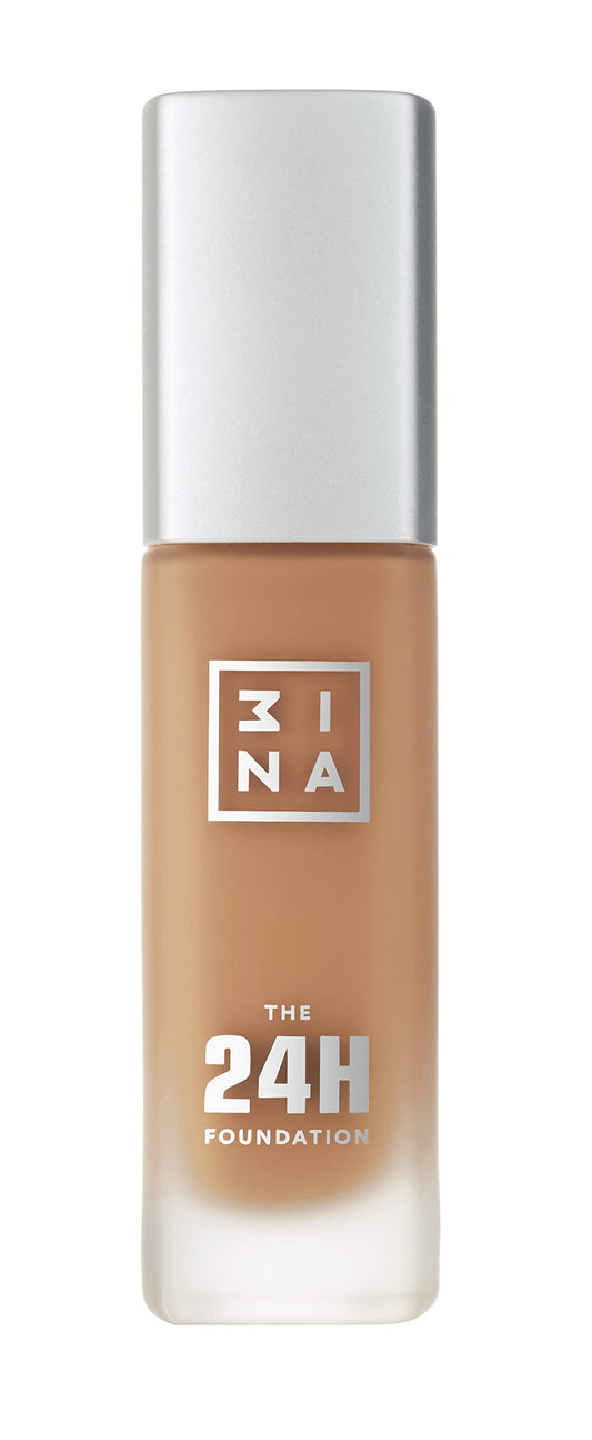 3INA The 24H Foundation 621-24H Long-Wearing Formula - Medium To High Buildable Coverage - Smooth Matte Finish - Expanded Shade Selection - Waterproof, Cruelty Free, Vegan Makeup- 1.01 Oz