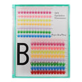 Lash Clusters Extensions Kit 204pcs 9 Colors Mixed 0.07mm D Curl