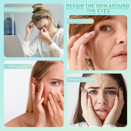 Aloe Vera Under Eye Gel Patches - Cooling Eye Pads for Dark Circles, Soothing Puffy Eyes Treatment, Hydrating Eye Mask for Sensitive Skin