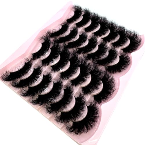 14 Pairs 25mm 3D Mink Lashes - Dramatic Volume