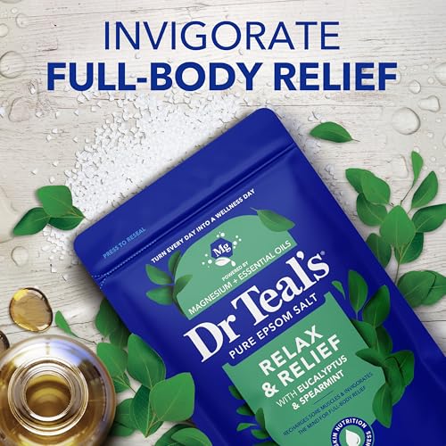 Epsom Salt Soak with Eucalyptus & Spearmint - 3 lb Pack of 4