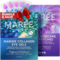 MAREE Eye Gels & Acne ¬³learing Devices Bundle - Under Eye Gels for Puffy Eyes and Dark Circles, Hydrocolloid Acne Therapy Device - Marine Collagen & Hyaluronic Acid, Green Algae Extract & Tea Tree Oil