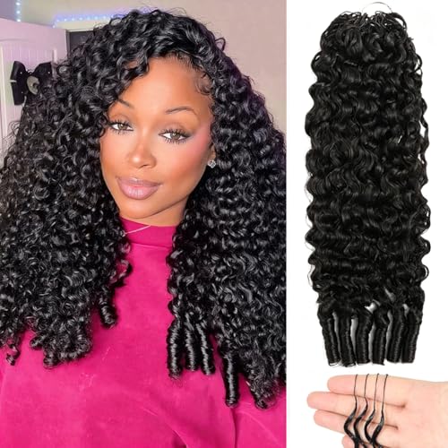 20 Inch Burmese Curly Crochet Hair Extensions for Black Women